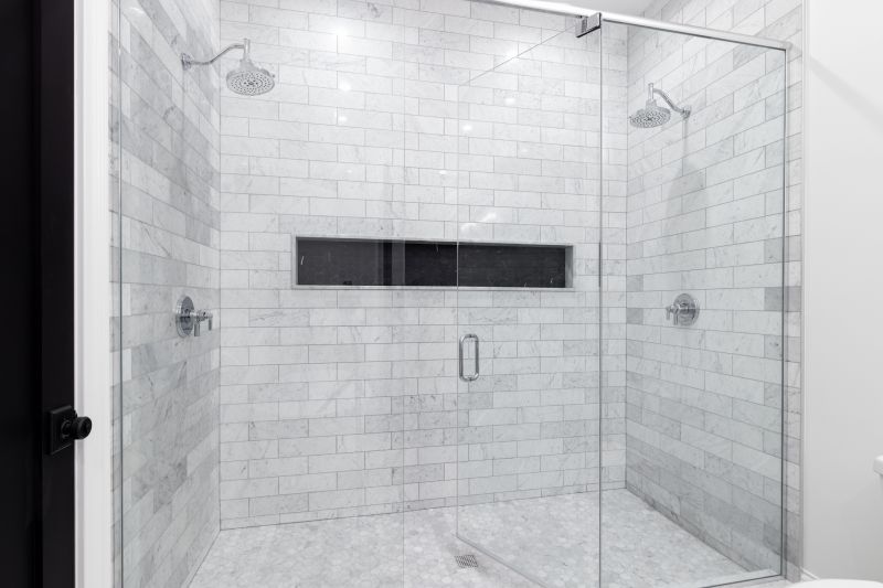Dual Shower Heads in Walk-in Design
